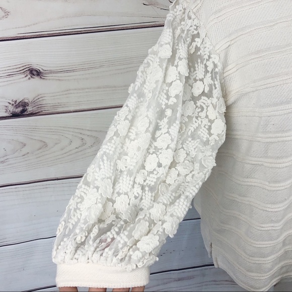Eri + Ali Anthropologie Chelsea Lace Pullover XS - Picture 4 of 8